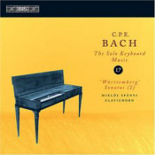 C.P.E. Bach: The Solo Keyboard Music Vol.17 (Wrttemberg Sonatas, Vol.2)