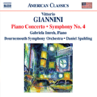 GIANNINI, V.: Symphony No. 4 / Piano Concerto (Imreh, Bournemouth Symphony, Spalding)