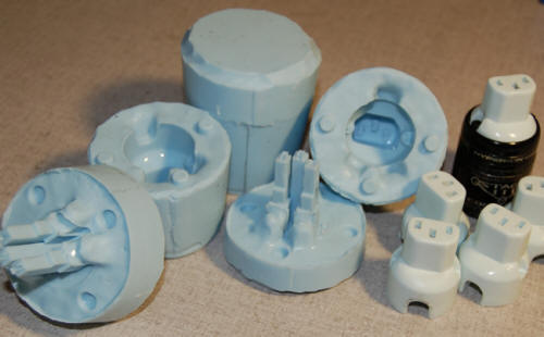 silicone molds for the IEC connectors